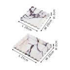 Calacatta Viola Marble Vanity & Kitchen Tray
