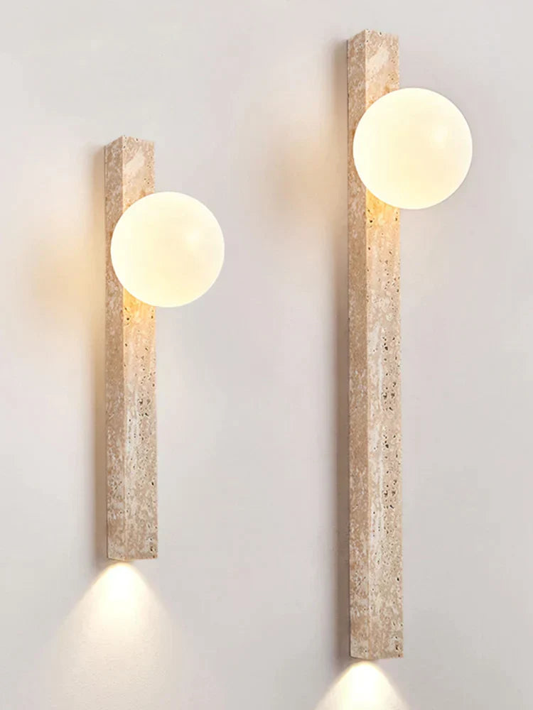 Cave Stone Wall Lamp Yellow