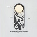 DecorBites™ Glass Globe LED Wall Lamp Nordic Modern Stone Bathroom Mirror Light