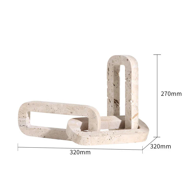 Travertine Sculpture Figurine Statue for Home Decor