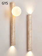 Long Wall Lamp with LED Stone Design
