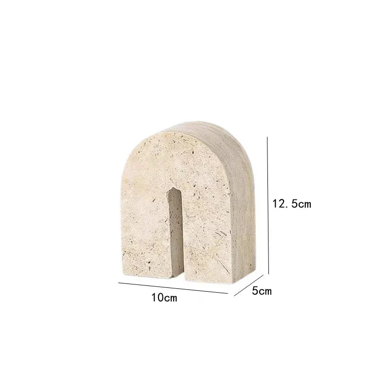 Travertine Sculpture Figurine Statue for Home Decor