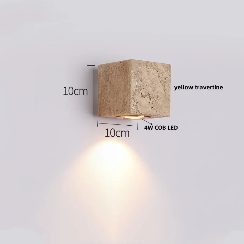 DecorBites™ LED Stone Wall Lamp Sconce, Modern Nordic Design for Living Room, Coffee, Corridor