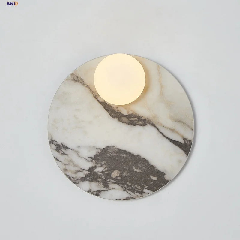 DecorBites™ Glass Globe LED Wall Lamp Nordic Modern Stone Bathroom Mirror Light