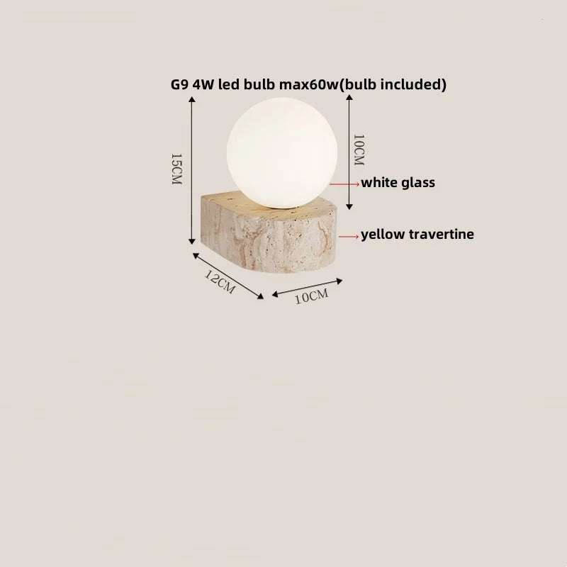 DecorBites™ LED Stone Wall Lamp Sconce, Modern Nordic Design for Living Room, Coffee, Corridor