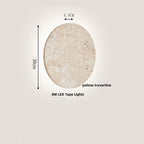 DecorBites™ LED Wall Lights Yellow Travertine Stone Modern Bedside Lamp