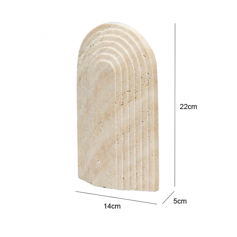 Travertine Sculpture Figurine Statue for Home Decor