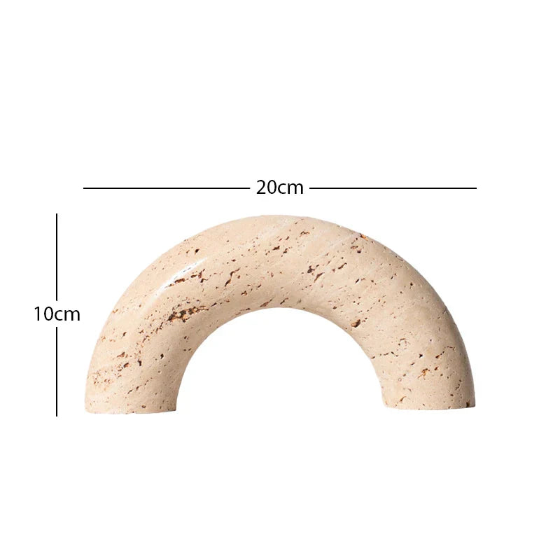 Travertine Sculpture Figurine Statue for Home Decor