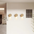 Nordic Minimalist Cream Wall Lamp Natural Yellow Stone