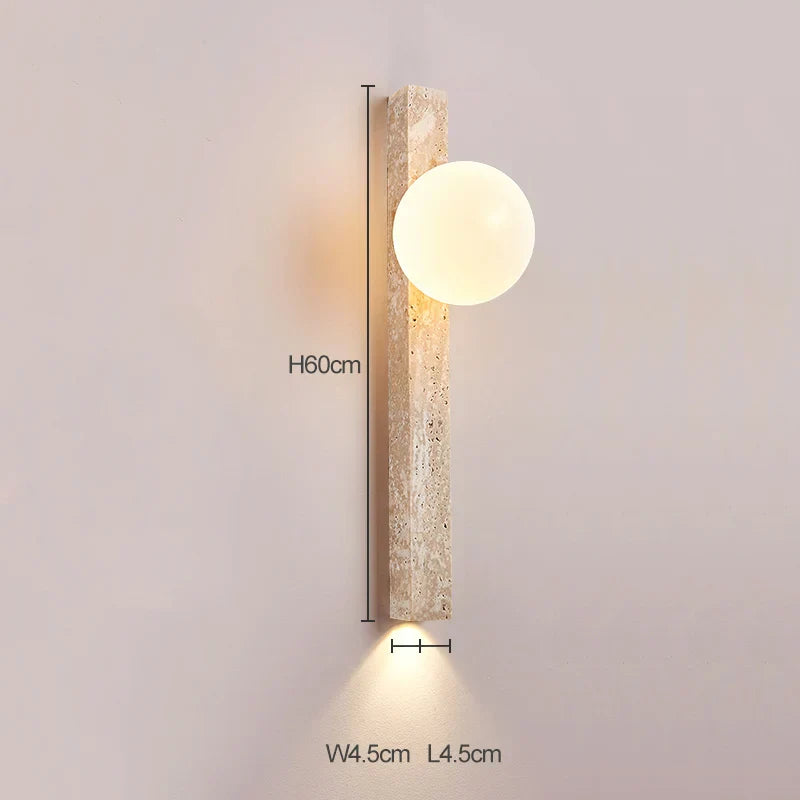 Cave Stone Wall Lamp Yellow