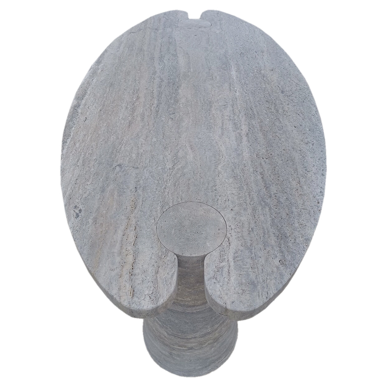 Silver Travertine Coffee Table