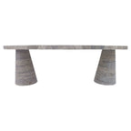Silver Travertine Coffee Table