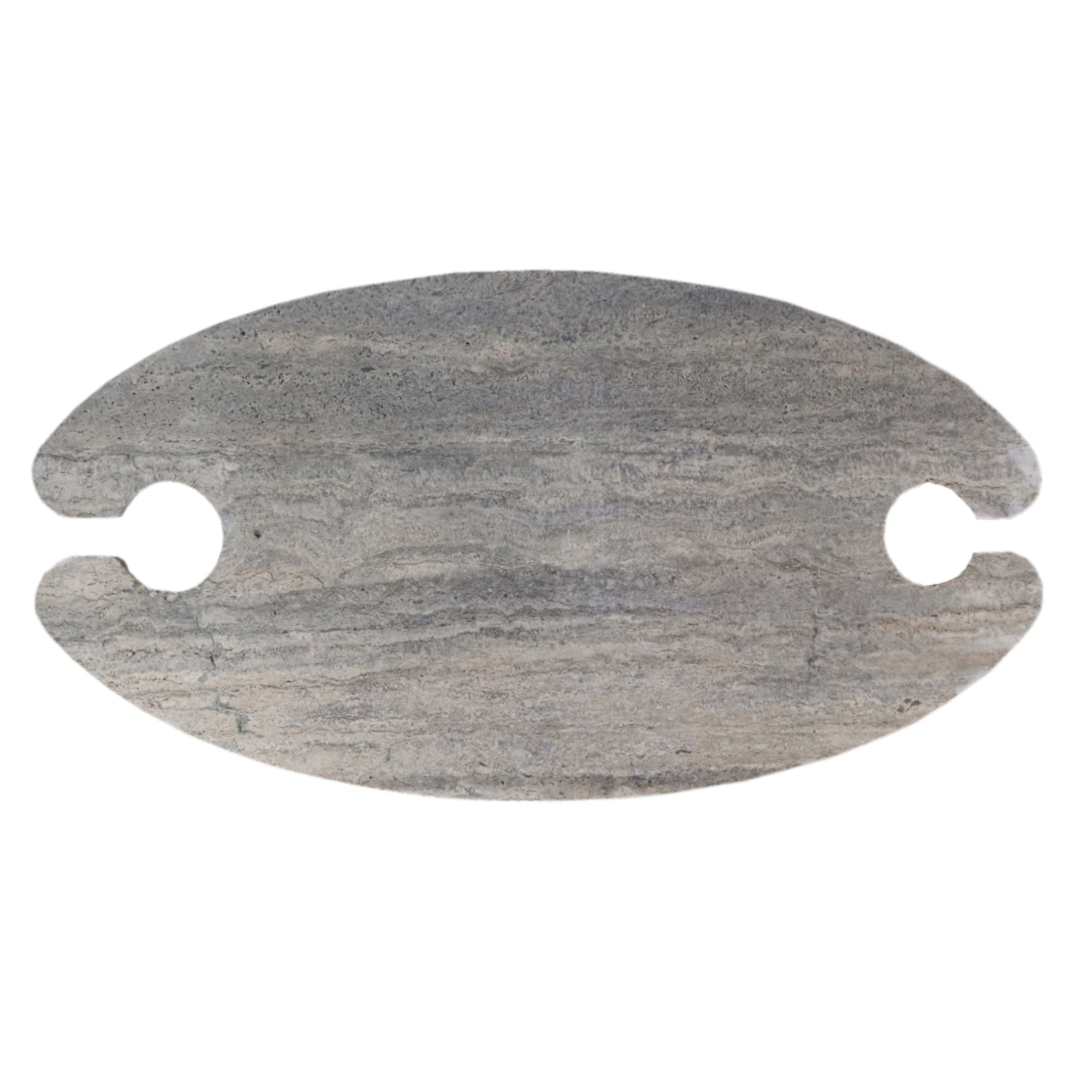 Silver Travertine Coffee Table