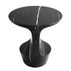 Toros Black Solid Marble End/Side Table