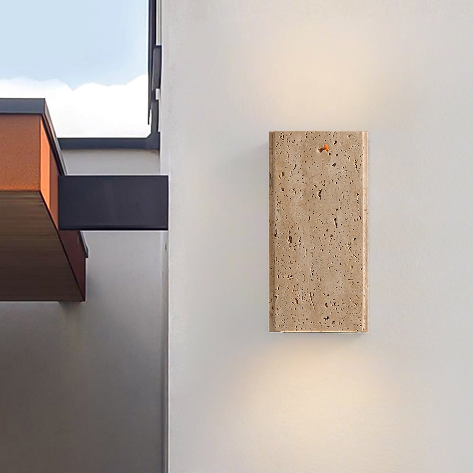Travertine Outdoor Wall Lights
