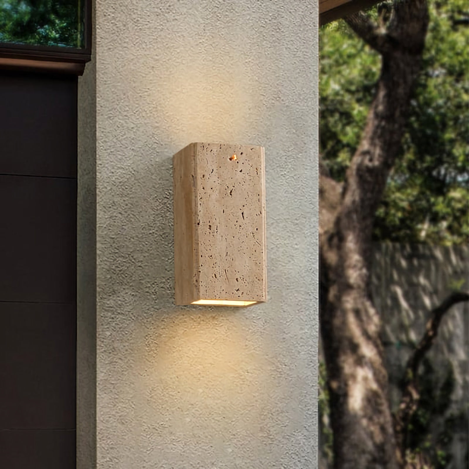 Travertine Outdoor Wall Lights