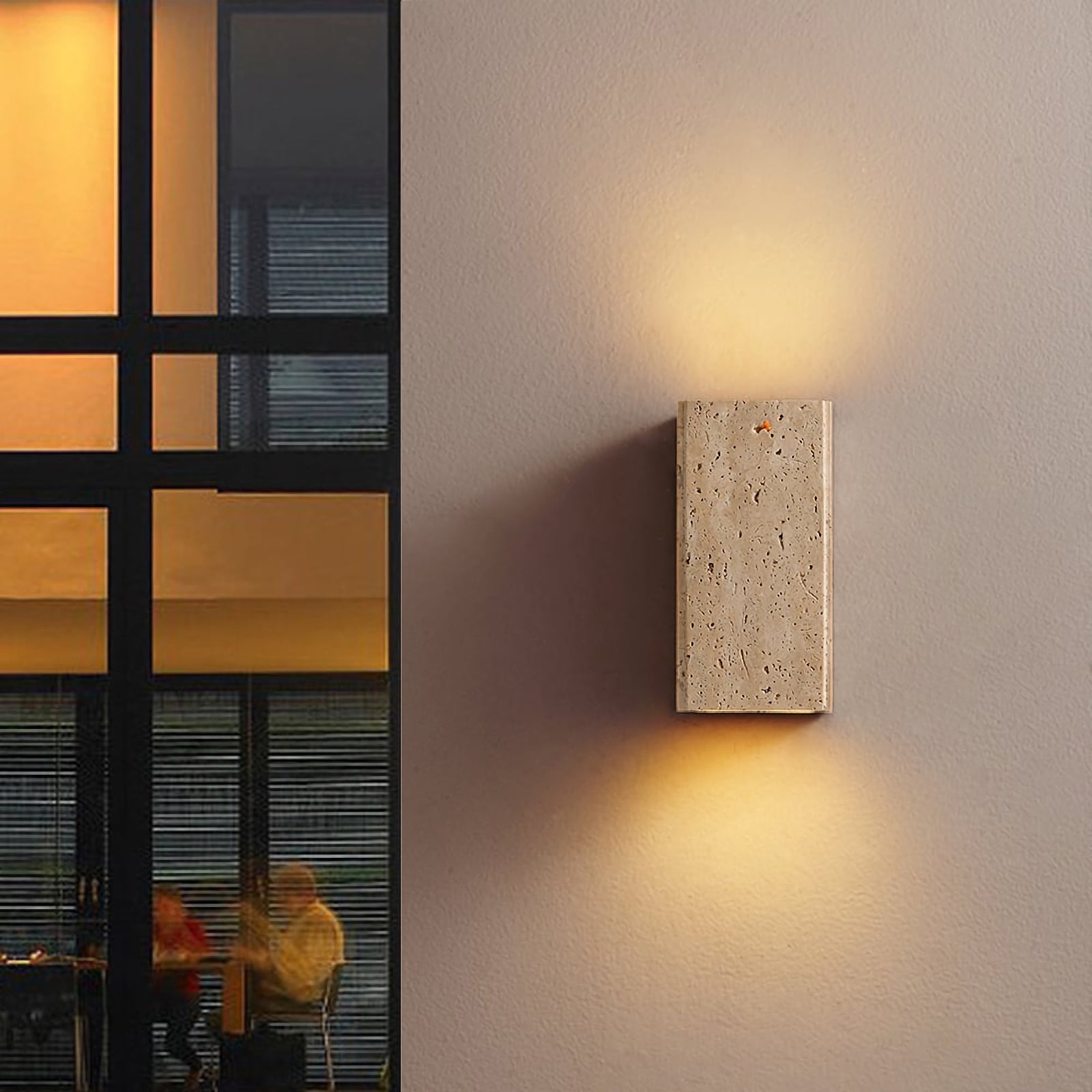 Travertine Outdoor Wall Lights