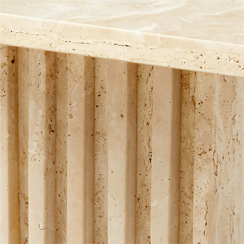 Troia Light Travertine Table