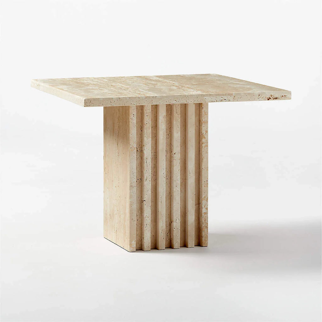 Troia Light Travertine Table
