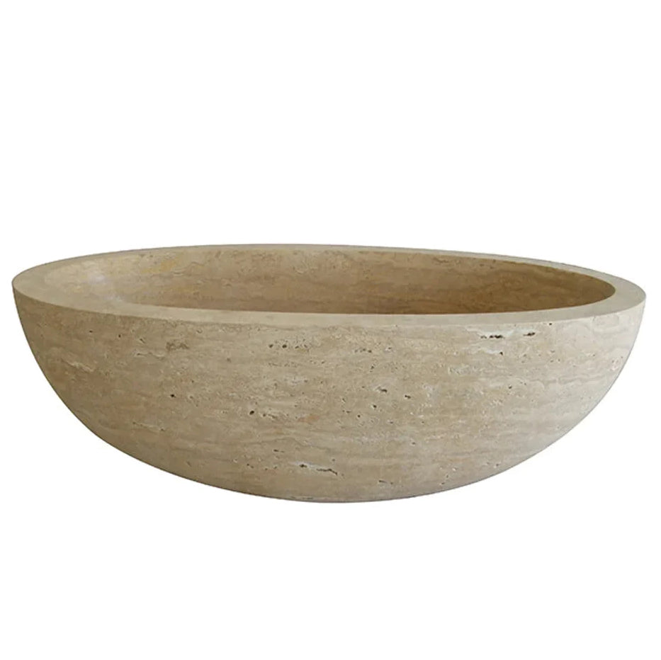 Troia Light Travertine Bathtub