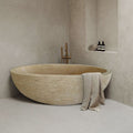 Troia Light Travertine Bathtub