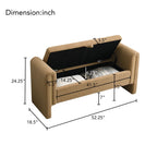 Teddy Upholstered Large Bed End Bench With Storage