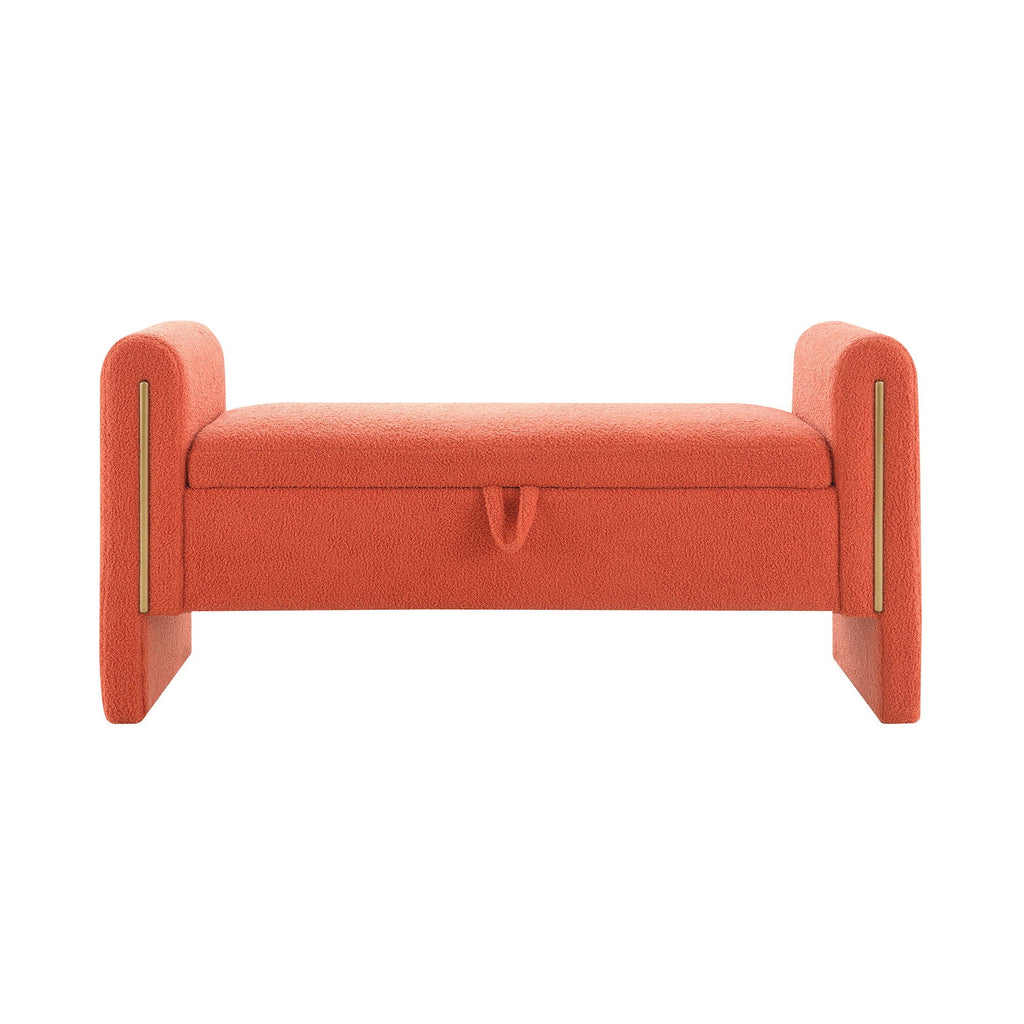 Teddy Upholstered Large Bed End Bench With Storage
