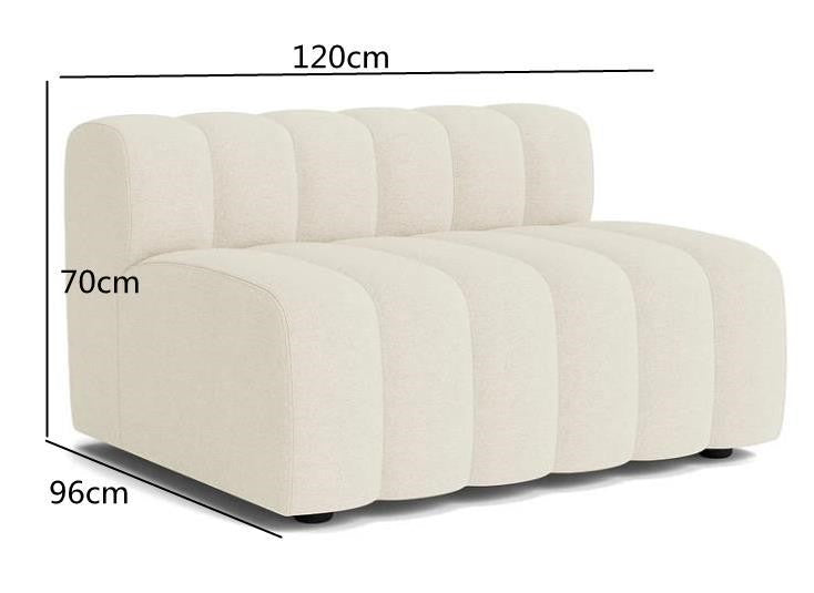 Velvet Curved Sofa Combination