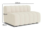 Velvet Curved Sofa Combination