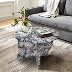 Calacatta Viola Marble Round Polished Coffee Table