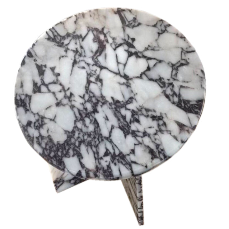 Calacatta Viola Marble Round Polished Coffee Table