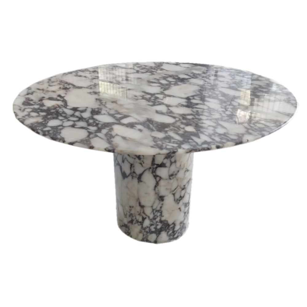 Calacatta Viola Marble Round Dining Table