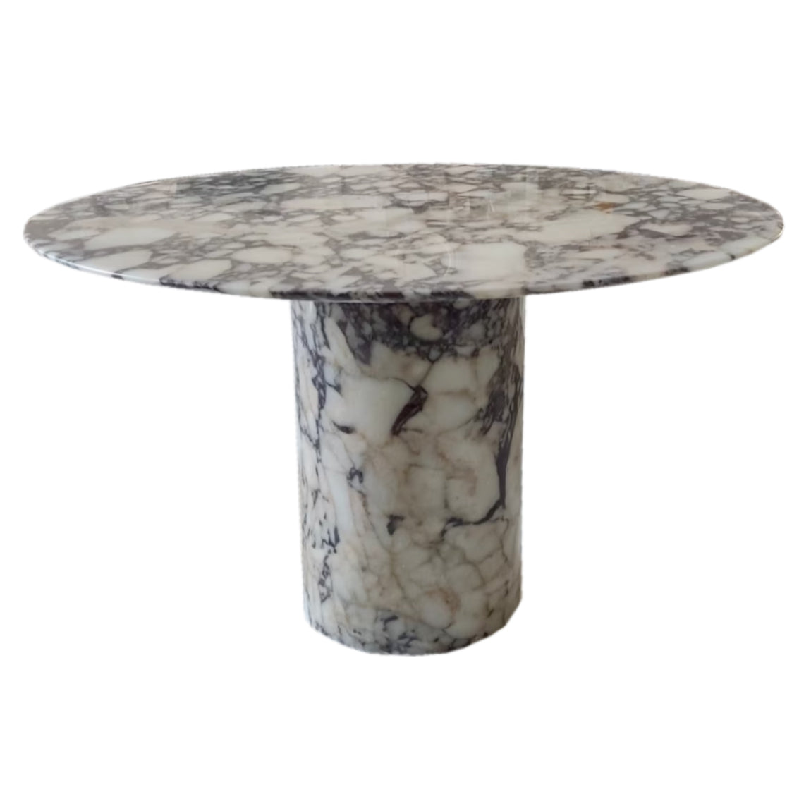 Calacatta Viola Marble Round Dining Table