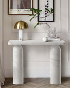 Carrara White Marble Console