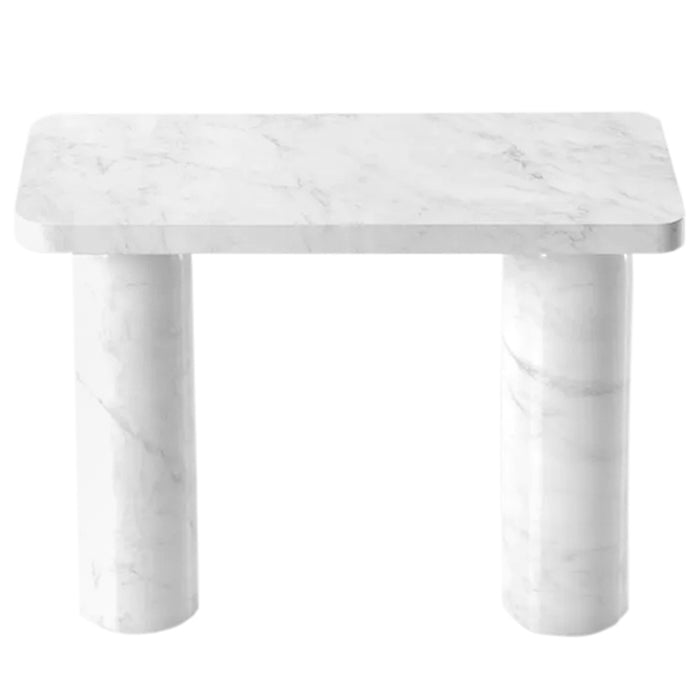 Carrara White Marble Console