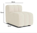 Velvet Curved Sofa Combination