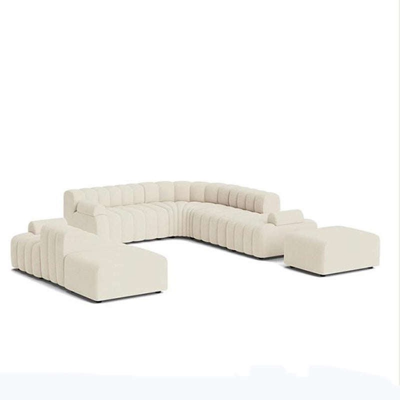Velvet Curved Sofa Combination
