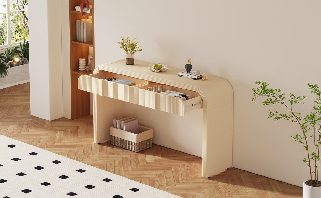 Fluted Console Table