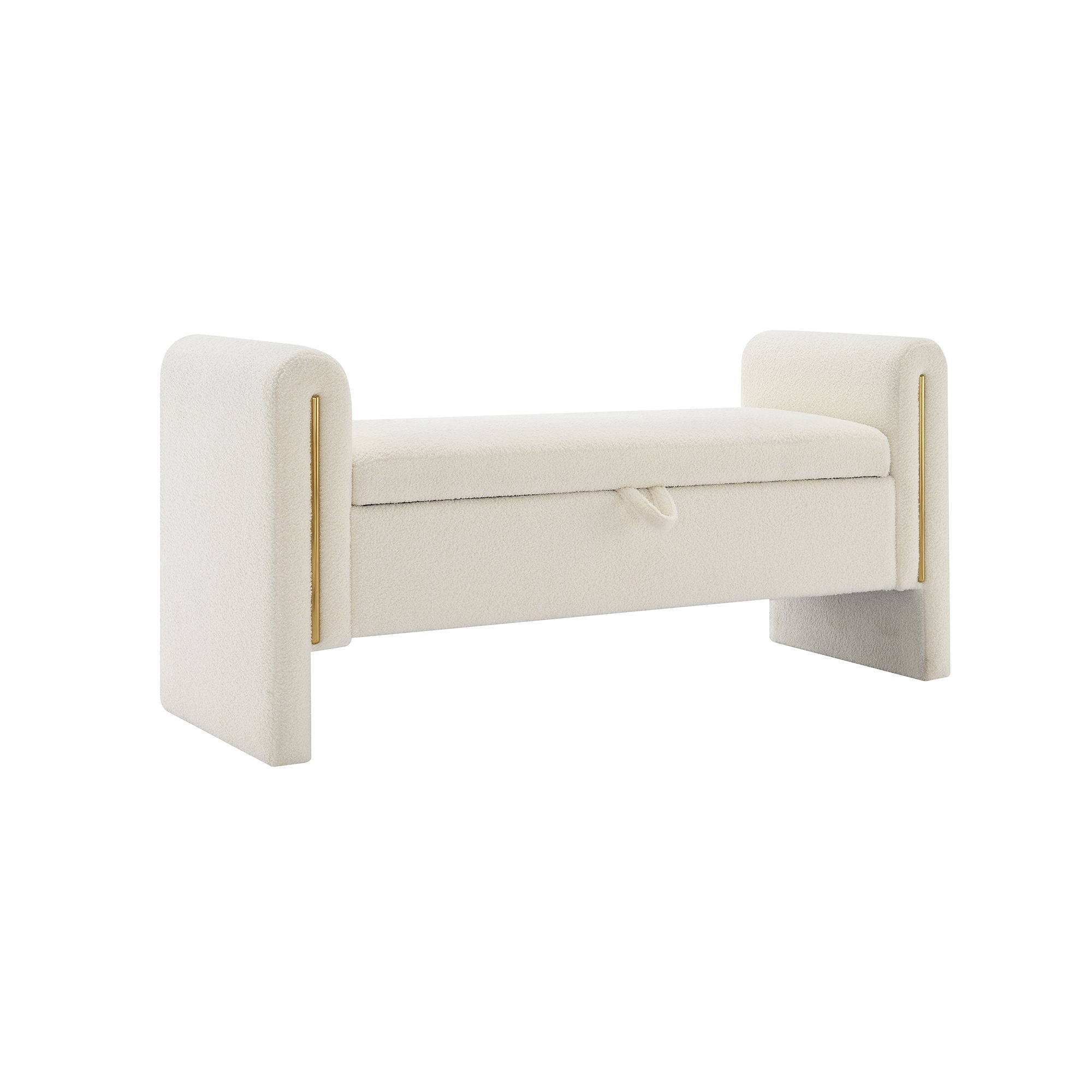 Teddy Upholstered Large Bed End Bench With Storage