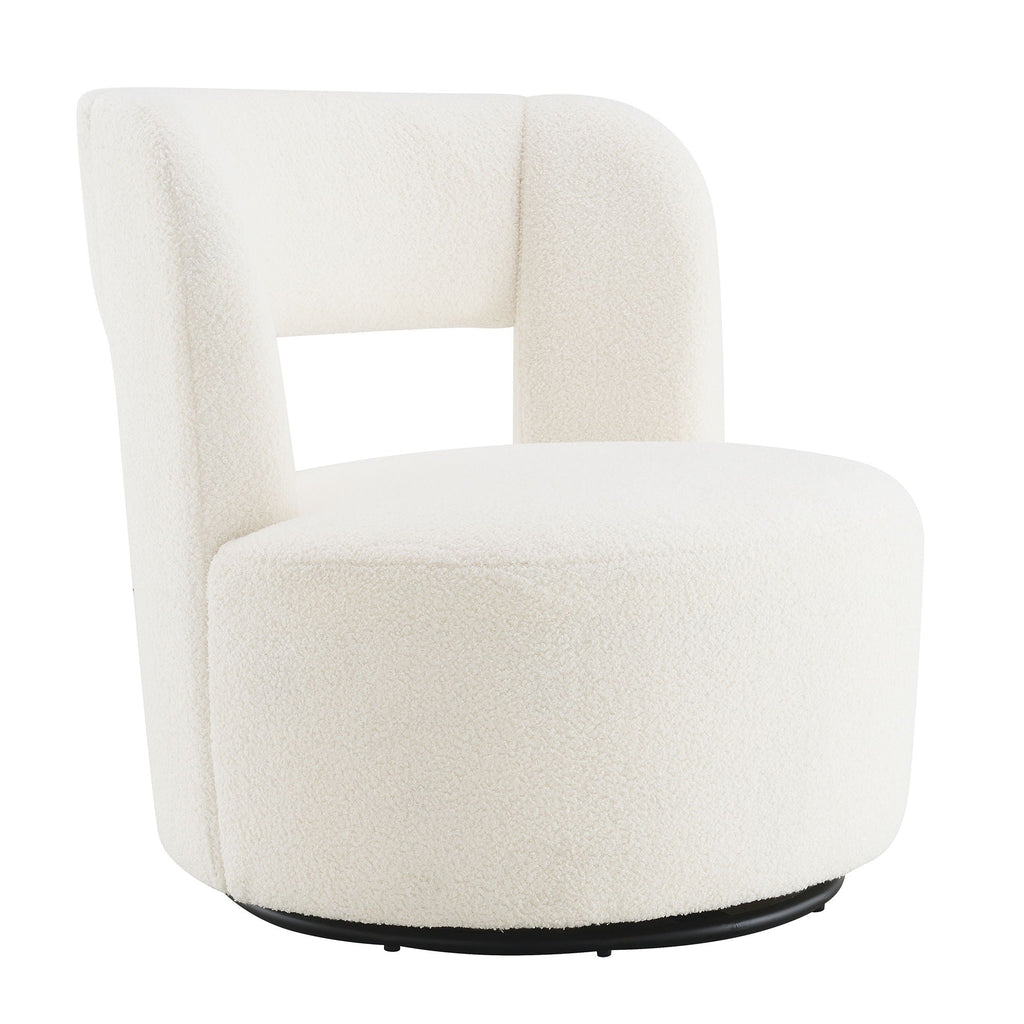 Swivel Teddy Barrel Chair