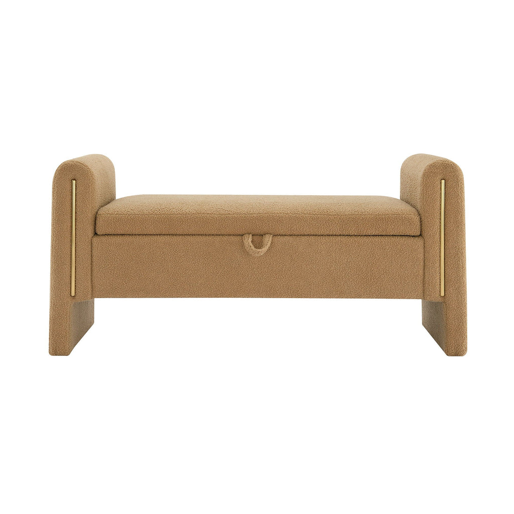 Teddy Upholstered Large Bed End Bench With Storage