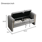 Teddy Upholstered Large Bed End Bench With Storage