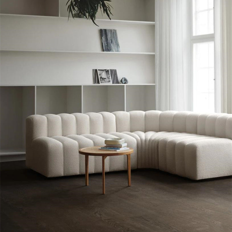 Velvet Curved Sofa Combination