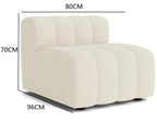 Velvet Curved Sofa Combination