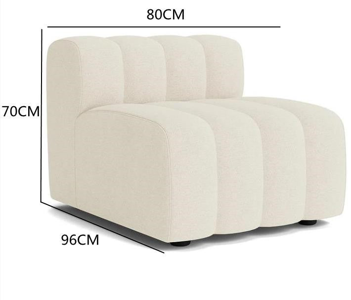 Velvet Curved Sofa Combination