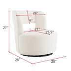 Swivel Teddy Barrel Chair