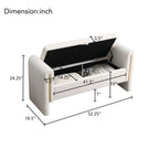 Teddy Upholstered Large Bed End Bench With Storage