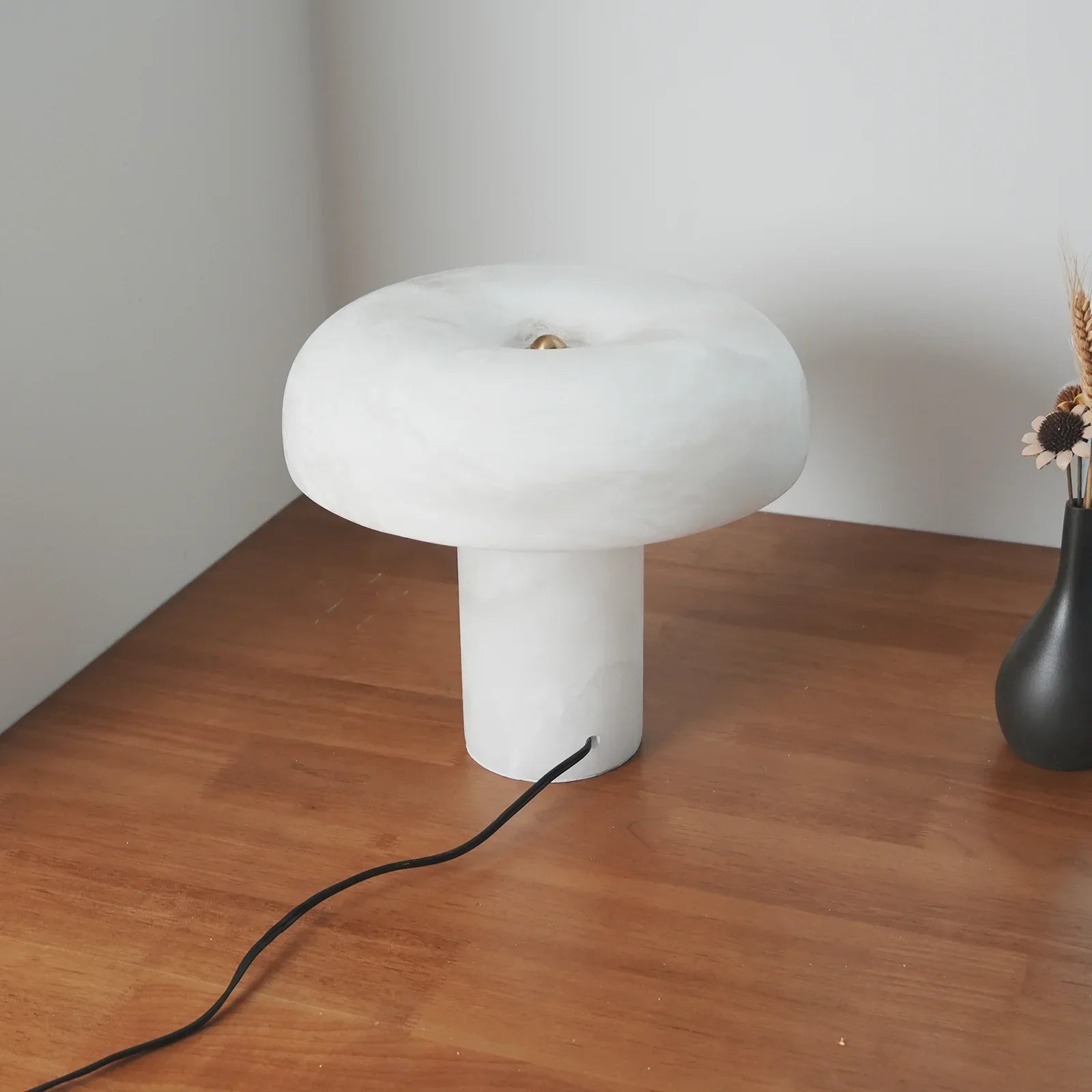 Alabaster Mushroom Table Lamp