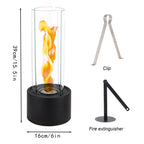 Cylindrical Bioethanol Vented-Free Fireplace