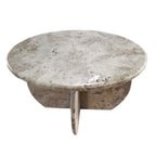 Troia Light Travertine Round Coffee Table